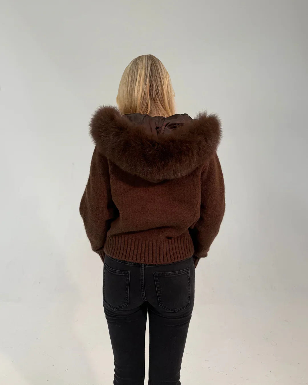 FITSUPPLY x FUR ZIP JACKET CHOCOLATE