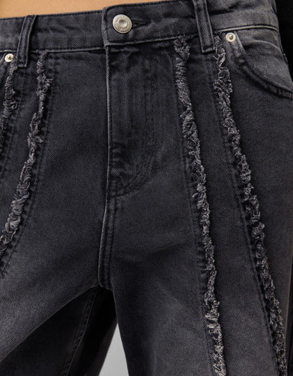 Baggy Jeans with Tassels