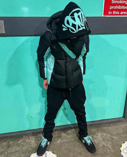 FITSUPPLY x Syna Logo Black Blue Tracksuit