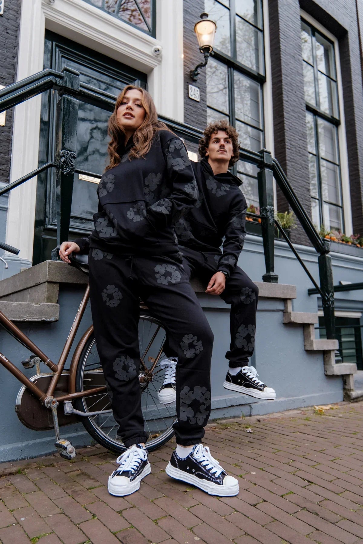 FITSUPPLY X Denim Trs Hoodie Black Mono