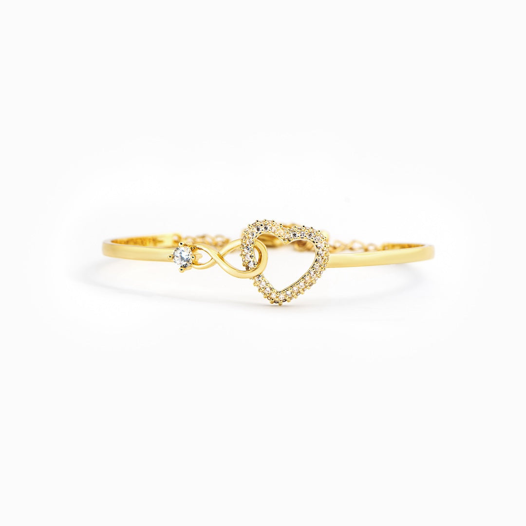 ALWAYS IN MY HEART - INFINITY HEART BRACELET