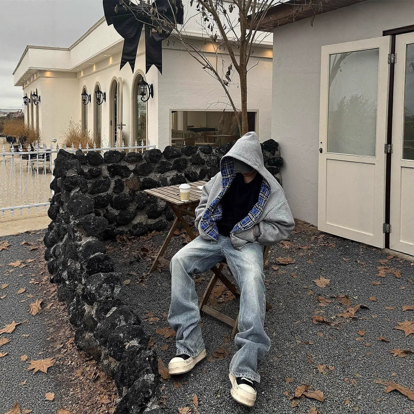 Checkerd Reversible Zip-Up