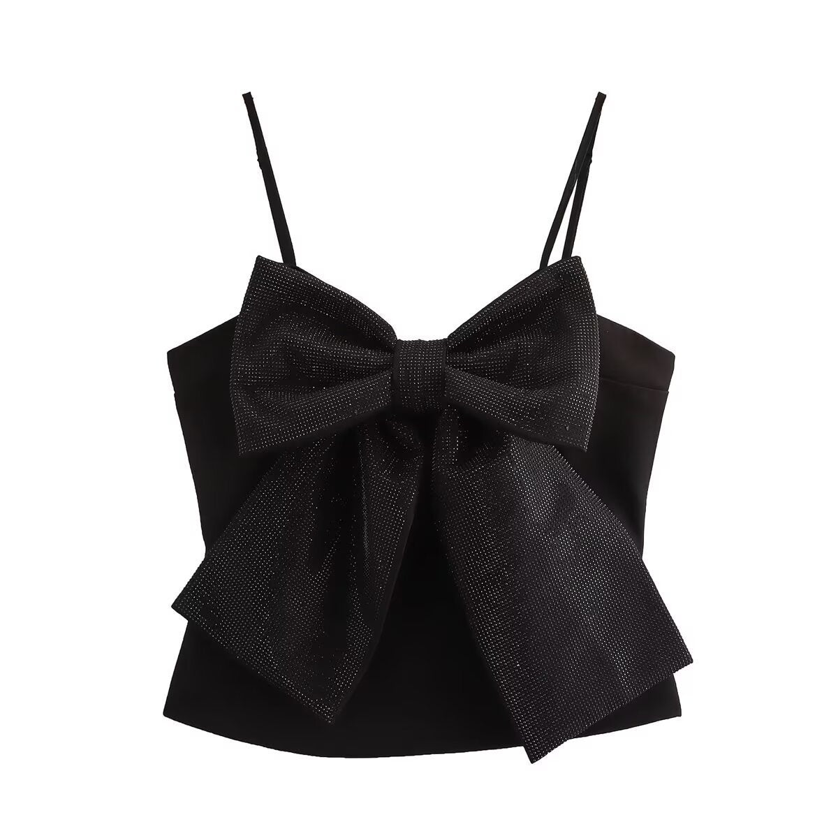 STRAPPY BOW CROP TOP