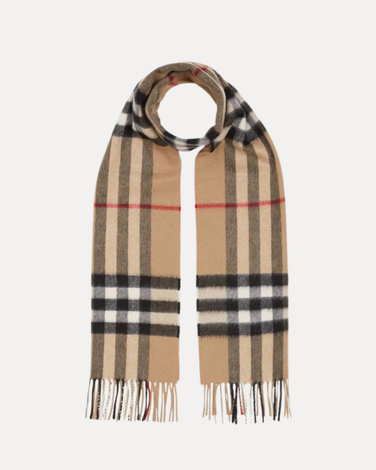 Chequered Cashmere Scarf