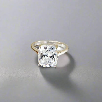 Solid 925 Sterling Silver Princess Cut