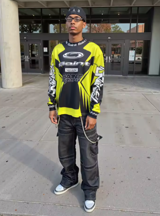 FITSUPPLY Saint Black/Yellow Long Sleeve