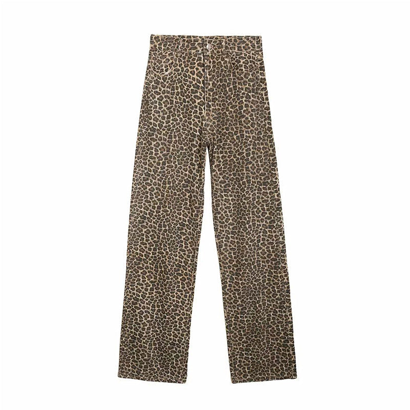 Leopard Print Jeans