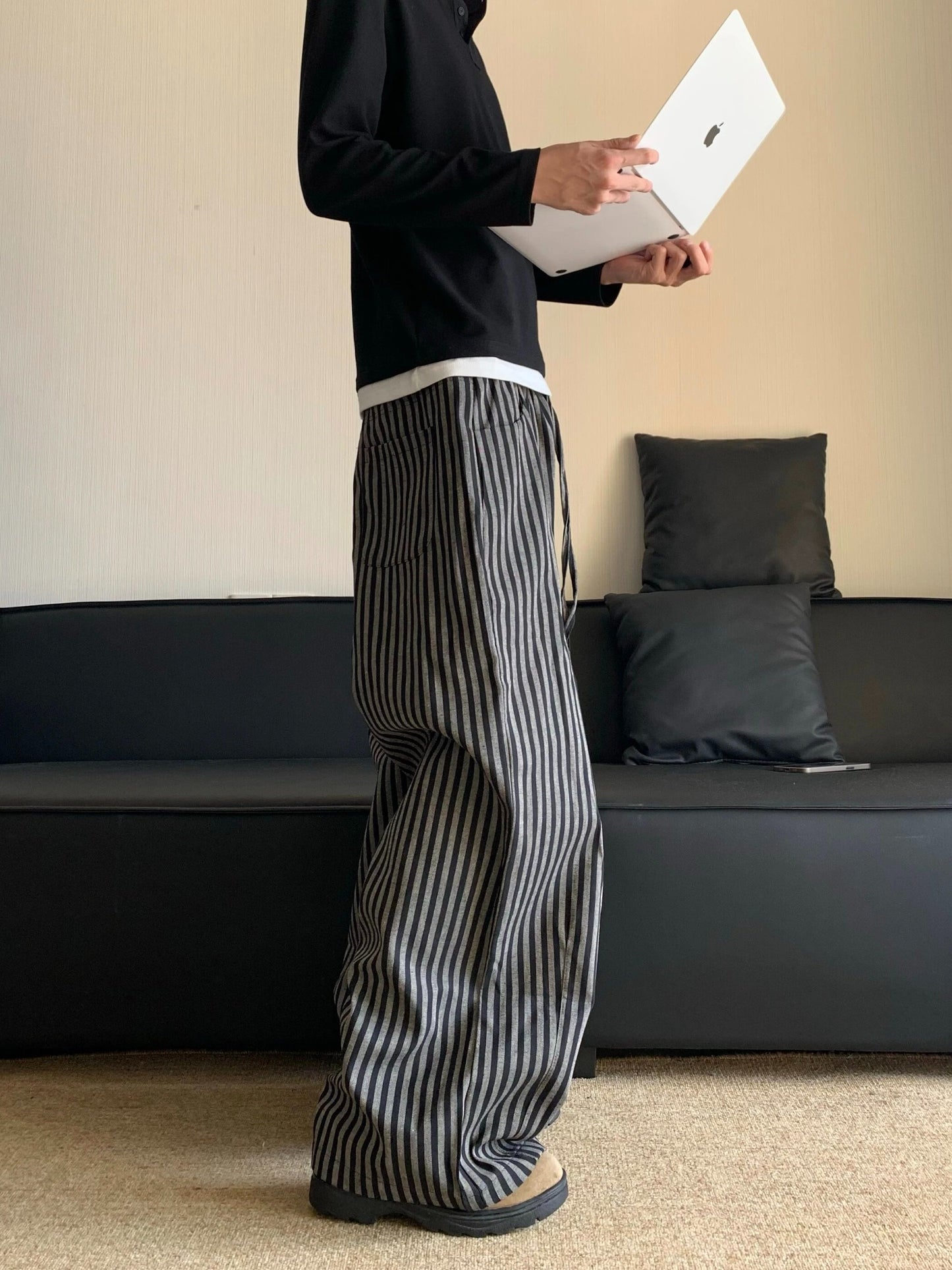 Striped Baggy Pants
