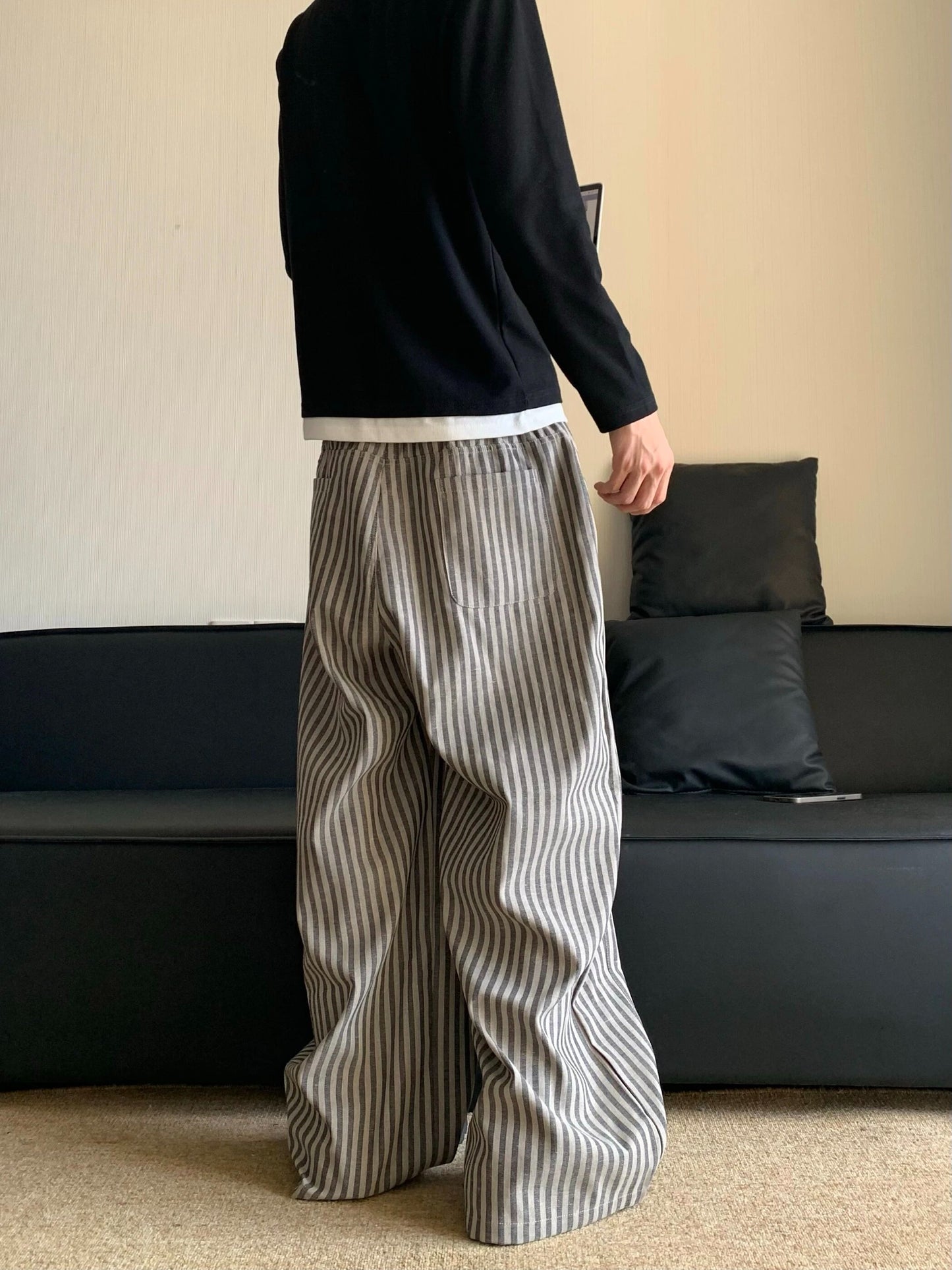 Striped Baggy Pants