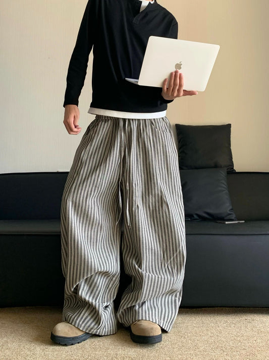 Striped Baggy Pants