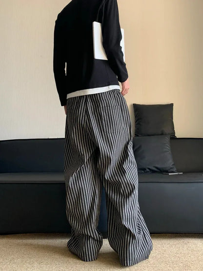 Striped Baggy Pants
