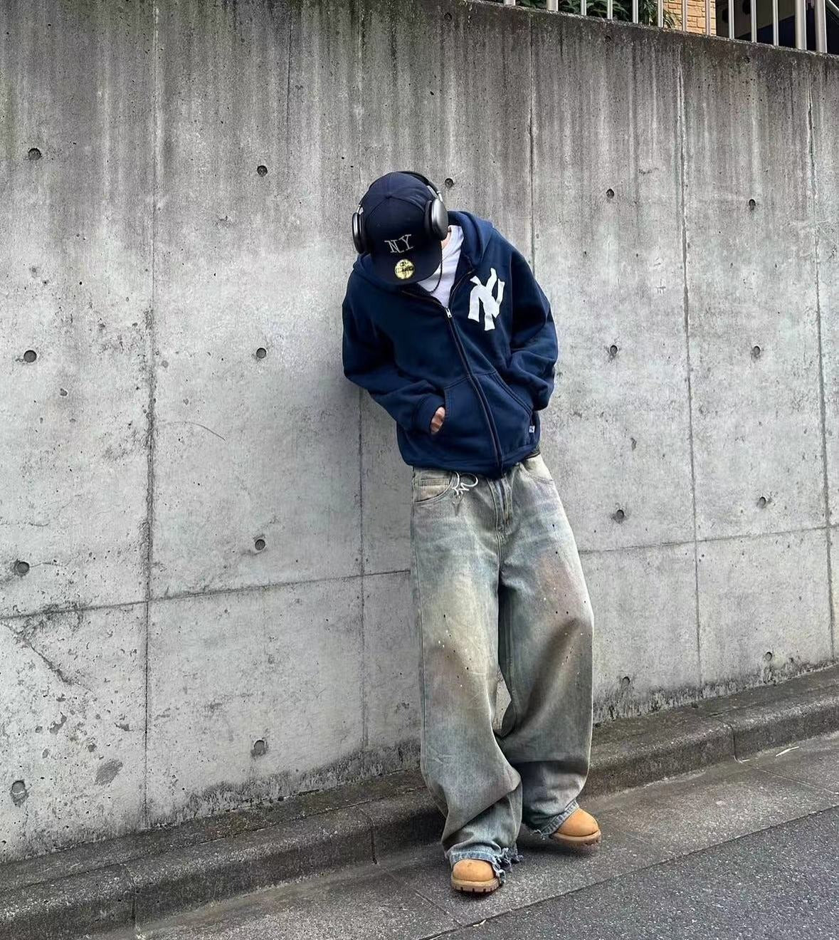 New York Zip Up Hoodie