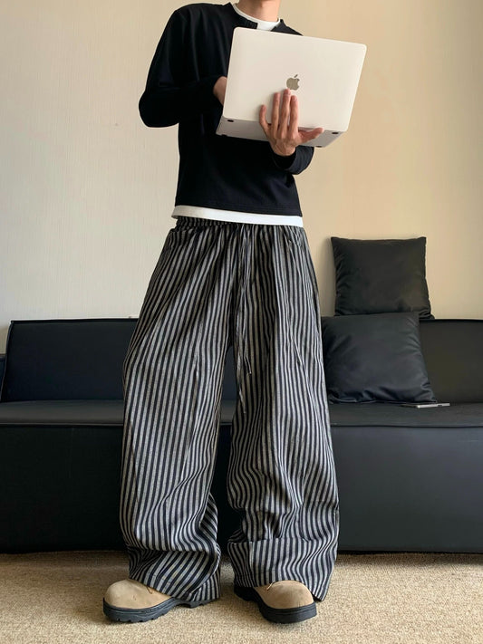 Striped Baggy Pants